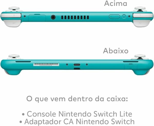 Nintendo Switch Lite Turquesa, Console Portátil, Tela de 5,5 Polegadas, 32GB de Armazenamento, Controles Embutidos, Bateria de até 7 horas - Image 2
